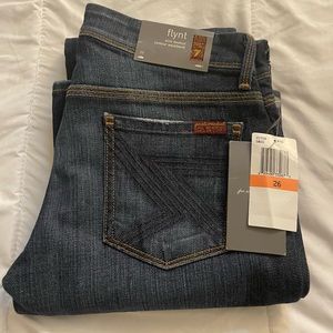 NWT 7 for all mankind jeans. Sz 26. Slim bootcut